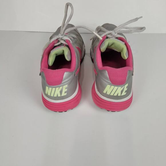 NIKE‎ Girls Gray Pink Dual Fusion Athletic Sneakers Size 4Y Lace-up Tennis Shoes - Picture 5 of 10